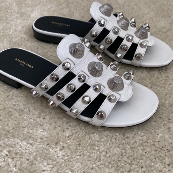 Balenciaga studded gladiator slides sandals size 37 - Picture 3 of 8